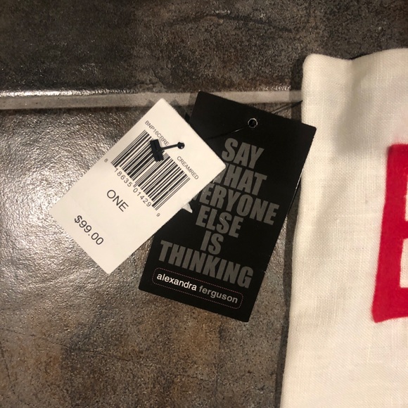 NWT Alexandra Ferguson 16” BETTER NOT POUT Pillow Cover - Picture 3 of 4